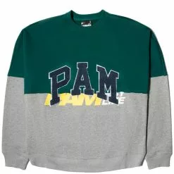Perks And Mini PAM HALF WAY CREW NECK SWEAT SPRUCE/GREY