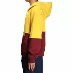 Perks And Mini S. LOOPS HALFWAY HOODED SWEAT YELLOW/BURGUNDY -Bottoms Sales Store 1b3a54cd3b4372635fa740dde1f6735f grande