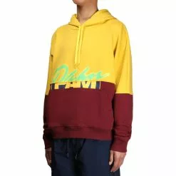 Perks And Mini S. LOOPS HALFWAY HOODED SWEAT YELLOW/BURGUNDY -Bottoms Sales Store 3217786d42801aa0c20d850b1d241267 grande