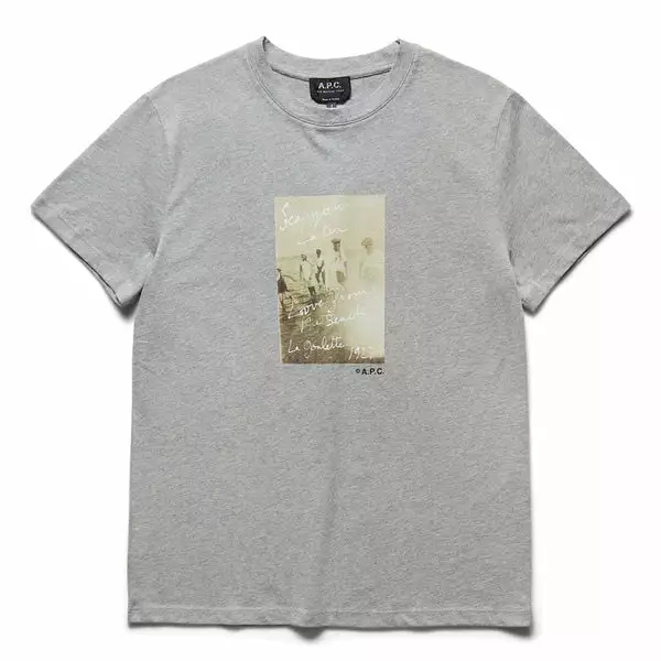 A.P.C. T-SHIRT NOHAM HEATHERED LIGHT GREY 3 A.P.C. T-SHIRT NOHAM HEATHERED LIGHT GREY