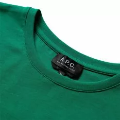 A.P.C. T-SHIRT RAYMOND GREEN -Bottoms Sales Store A.P.C.T SHIRTRAYMONDGREENSCOEZC H26840 3 grande