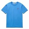 Comme Des Garçons Play SMALL RED HEART T-SHIRT BLUE -Bottoms Sales Store COMMEDESGARCONSMENST SHIRTBLUESP1T314 1 grande