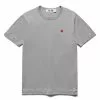 Comme Des Garçons Play SMALL RED HEART T-SHIRT GREY -Bottoms Sales Store COMMEDESGARCONSPLAYMENST SHIRTGREYSP1T314 1 grande