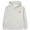Comme Des Garçons Play PLAY HOODED SWEATSHIRT GREY 1 Comme Des Garçons Play PLAY HOODED SWEATSHIRT GREY -Bottoms Sales Store CommedesGarconsPlayPLAYHOODEDSWEATSHIRTGREYMP1T170 1 grande