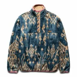 Kapital JAVA KASURI FLEECE PULLOVER NAVY