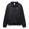 Nike SOLO SWOOSH HALF ZIP BLACK/WHITE [010] -Bottoms Sales Store NIKESOLOSWOOSHHALFZIPBLACKWHITESDQ5209 010 1 grande