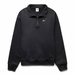 Nike SOLO SWOOSH HALF ZIP BLACK/WHITE [010]
