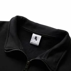 Nike SOLO SWOOSH HALF ZIP BLACK/WHITE [010] -Bottoms Sales Store NIKESOLOSWOOSHHALFZIPBLACKWHITESDQ5209 010 3 grande