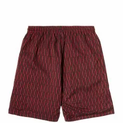 Needles REVERSIBLE BASKETBALL SHORT OLIVE/RED -Bottoms Sales Store NeedlesREVBASKETBALLSHORTOLIVEREDMIN115 4 grande