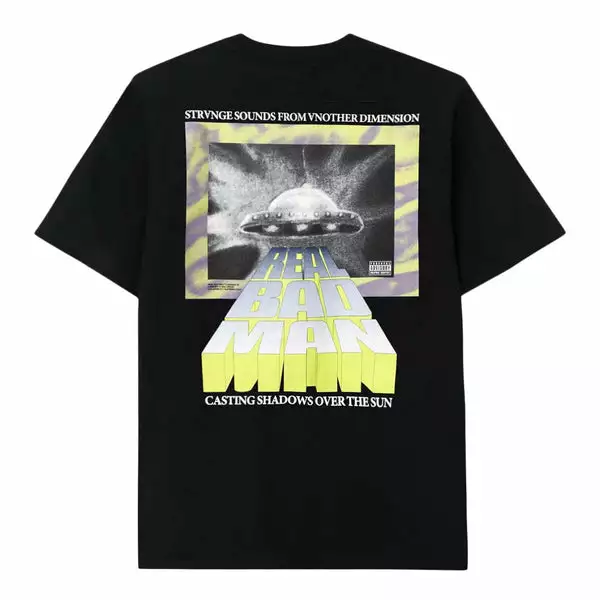 Real Bad Man STRANGE SOUNDS S/S TEE BLACK 4 Real Bad Man STRANGE SOUNDS S/S TEE BLACK - Image 2
