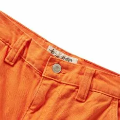 Stüssy CANVAS WORK PANT ORANGE 9 Stüssy CANVAS WORK PANT ORANGE -Bottoms Sales Store STUSSYCANVASWORKPANTORANGE30116496 3 grande