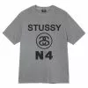 Stüssy NO.4 PIG. DYED TEE GREY -Bottoms Sales Store STUSSYNO.4PIG.DYEDTEEGREYS1904804 1 grande