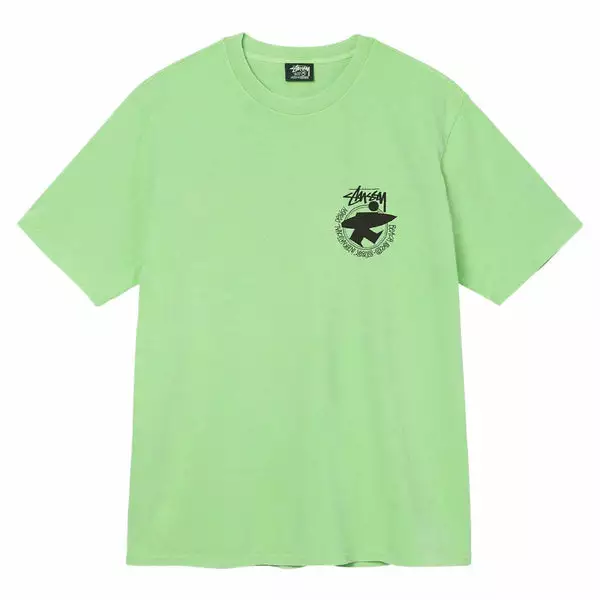 Stüssy BEACH ROOTS PIGMENT DYED TEE GREEN 3 Stüssy BEACH ROOTS PIGMENT DYED TEE GREEN