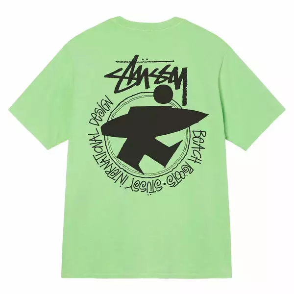 Stüssy BEACH ROOTS PIGMENT DYED TEE GREEN 4 Stüssy BEACH ROOTS PIGMENT DYED TEE GREEN - Image 2