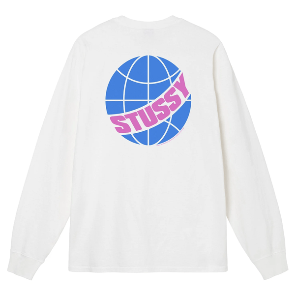 Stüssy GLOBAL PEACE PIG. DYED LS TEE NATURAL 4 Stüssy GLOBAL PEACE PIG. DYED LS TEE NATURAL - Image 2