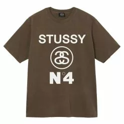 Stüssy NO.4 PIG. DYED TEE COFFEE