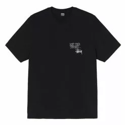 Stüssy TROUT PIG. DYED TEE BLACK