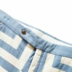 BODE WHITE HOUSE STEPS QUILT TROUSER BLUE CREAM 8 BODE WHITE HOUSE STEPS QUILT TROUSER BLUE CREAM -Bottoms Sales Store bodeWHITEHOUSESTEPSQUILTTROUSERBLUECREAM30MRF22BT031 3 grande