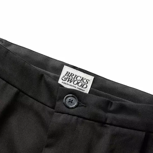 Bricks & Wood WIDE LEGGED PANTS BLACK 5 Bricks & Wood WIDE LEGGED PANTS BLACK - Image 3