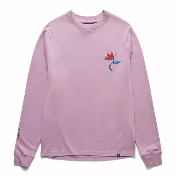 By Parra CLOUDY STAR LONG SLEEVE T-SHIRT LAVENDER 3 By Parra CLOUDY STAR LONG SLEEVE T-SHIRT LAVENDER