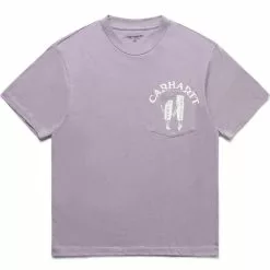 Carhartt WIP BOOK POCKET S/S T-SHIRT MISTY THISTLE/WAX