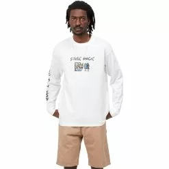 Carhartt WIP L/S STATIC MAGIC T-SHIRT WHITE -Bottoms Sales Store carharttwipLSSTATICMAGICT SHIRTWHITEXSI030192 02 XX 3 grande
