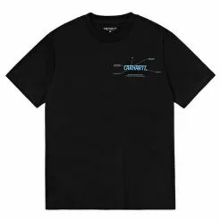 Carhartt WIP S/S BLUEPRINT T-SHIRT BLACK/LIGHT BLUE