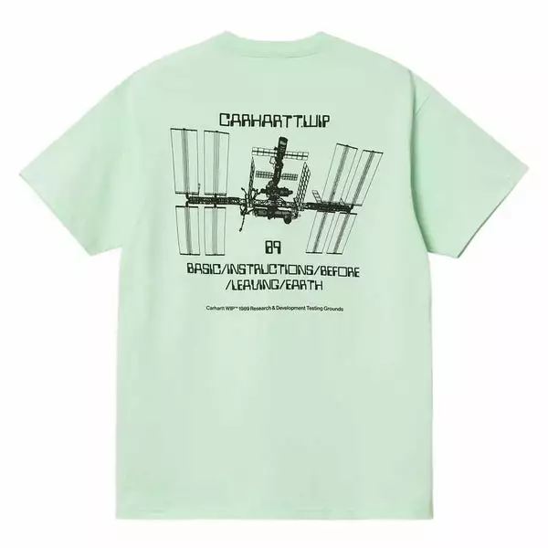 Carhartt WIP S/S LEAVING EARTH T-SHIRT PALE/SPEARMINT/BLACK 4 Carhartt WIP S/S LEAVING EARTH T-SHIRT PALE/SPEARMINT/BLACK - Image 2