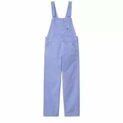 Carhartt WIP WOMEN'S BIB OVERALL STRAIGHT - 'HUDSON' CANVAS ICY WATER (FADED)
