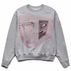Cav Empt WASTE GRID CREW NECK GREY