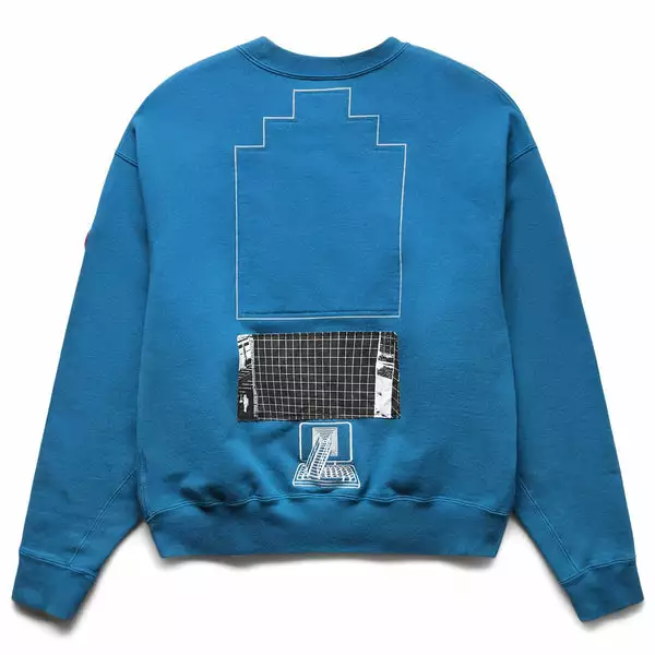 Cav Empt WASTE GRID CREW NECK NAVY 4 Cav Empt WASTE GRID CREW NECK NAVY - Image 2