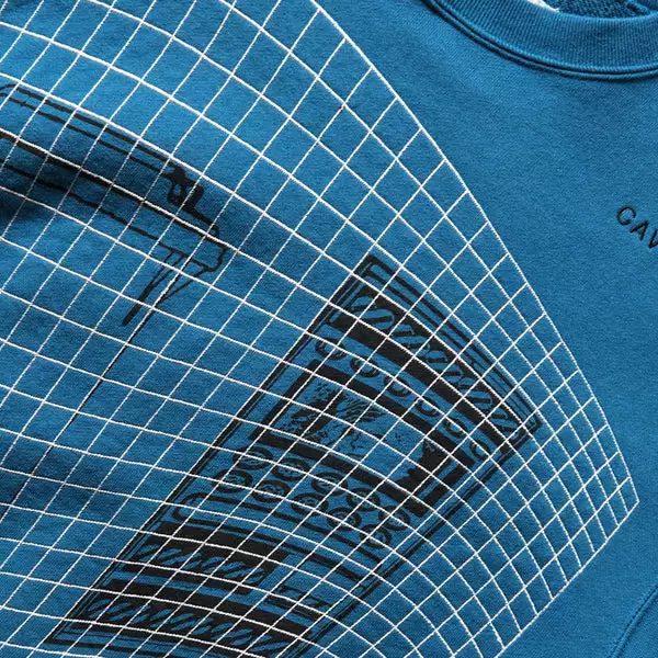 Cav Empt WASTE GRID CREW NECK NAVY 5 Cav Empt WASTE GRID CREW NECK NAVY - Image 3