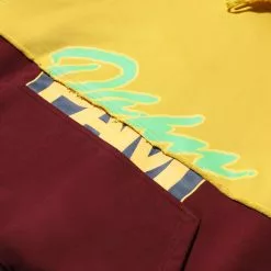 Perks And Mini S. LOOPS HALFWAY HOODED SWEAT YELLOW/BURGUNDY -Bottoms Sales Store cc76215cb13b718fd78f2655c3c59082 grande