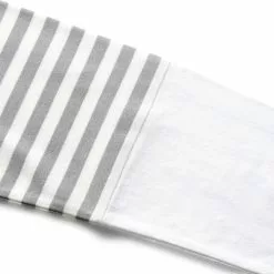 Comme Des Garçons Play STRIPED WHITE SLEEVE T-SHIRT GREY/WHITE -Bottoms Sales Store commedesgarconsplaySTRIPEDWHITESLEEVEMENST SHIRTGREYWHITESP1T320 3 grande