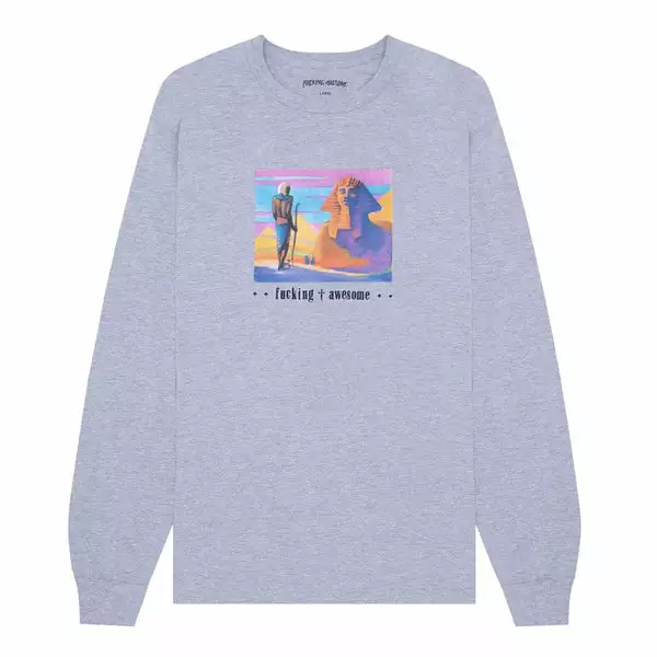 Fucking Awesome EGYPTIAN L/S TEE HEATHER GREY 3 Fucking Awesome EGYPTIAN L/S TEE HEATHER GREY