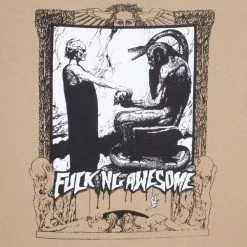 Fucking Awesome QUANTUM LEAP TEE TAN -Bottoms Sales Store fuckingawesomeQUANTUMLEAPTEETANSFA SU22 030 4 grande