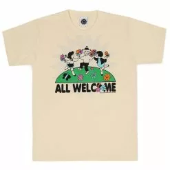 Good Morning Tapes ALL WELCOME GARDEN SS TEE NATURAL