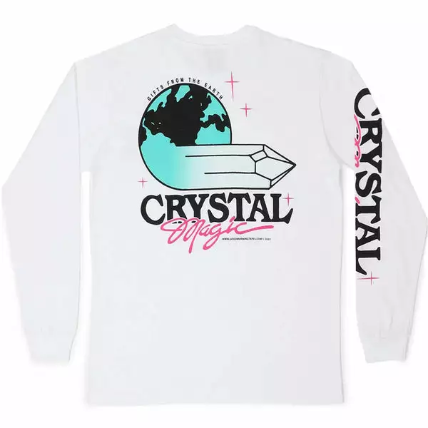 Good Morning Tapes CRYSTAL MAGIC LS TEE WHITE 4 Good Morning Tapes CRYSTAL MAGIC LS TEE WHITE - Image 2