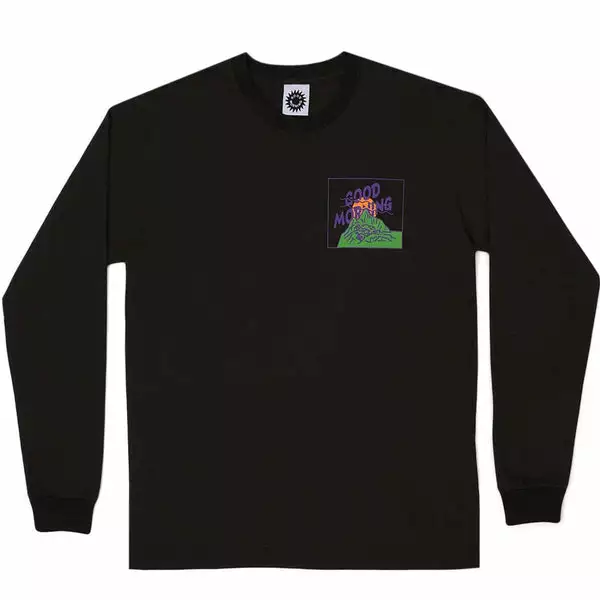 Good Morning Tapes MOUNTAIN LS TEE CHARCOAL 3 Good Morning Tapes MOUNTAIN LS TEE CHARCOAL