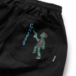 GX1000 SPRAY PAINT PANTS BLACK 9 GX1000 SPRAY PAINT PANTS BLACK -Bottoms Sales Store gx 1000SPRAYPAINTPANTBLACKSG S B 22 3 DOJO BLK 4 grande