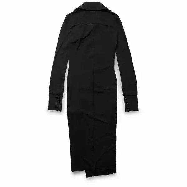 Helmut Lang ASYMMETRIC SHIRT DRESS BLACK - 001 4 Helmut Lang ASYMMETRIC SHIRT DRESS BLACK - 001 - Image 2