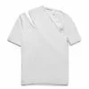 Helmut Lang SLASH MODAL T-SHIRT OPTIC WHITE - CJ7 -Bottoms Sales Store helmutlangSLASHT.MACROMODALOPTICWHITE CJ7XSM06HW514 1 grande