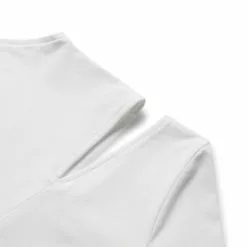 Helmut Lang SLASH MODAL T-SHIRT OPTIC WHITE - CJ7 -Bottoms Sales Store helmutlangSLASHT.MACROMODALOPTICWHITE CJ7XSM06HW514 3 grande