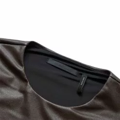 Helmut Lang TWIST SHORT SLEEVE DRESS WINE - H15 -Bottoms Sales Store helmutlangTWISTSSDRESS.STRFWINE H15XSM06HW606 4 grande