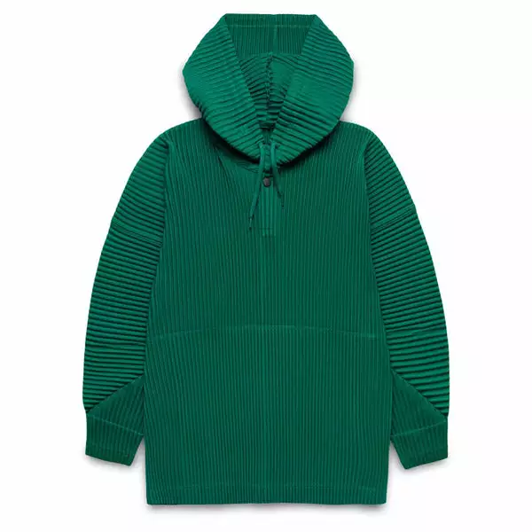 Homme Plissé Issey Miyake MC NOVEMBER HOODIE EMERALD GREEN 3 Homme Plissé Issey Miyake MC NOVEMBER HOODIE EMERALD GREEN