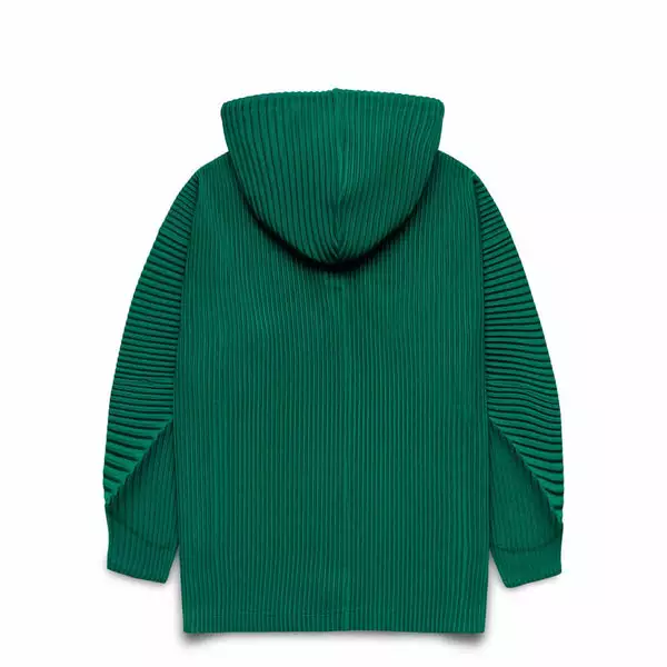 Homme Plissé Issey Miyake MC NOVEMBER HOODIE EMERALD GREEN 4 Homme Plissé Issey Miyake MC NOVEMBER HOODIE EMERALD GREEN - Image 2