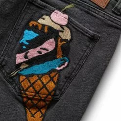 ICECREAM CHAIN JEANS SYRUP (BLACK) 13 ICECREAM CHAIN JEANS SYRUP (BLACK) -Bottoms Sales Store icecreamCHAINJEANSSYRUP BLACK 30421 8102 6 grande
