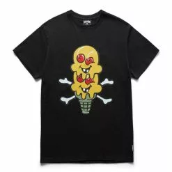 ICECREAM TWO SCOOPS SS TEE BLACK