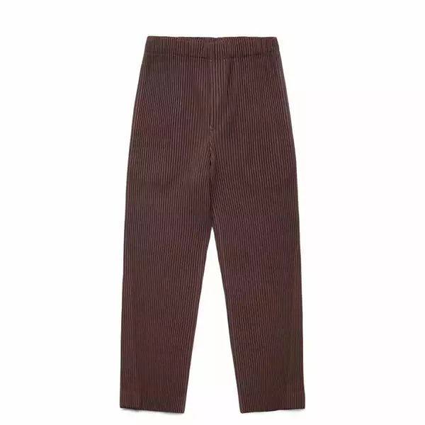 Homme Plissé Issey Miyake PLEATS BOTTOMS 3 BURNT BROWN 3 Homme Plissé Issey Miyake PLEATS BOTTOMS 3 BURNT BROWN