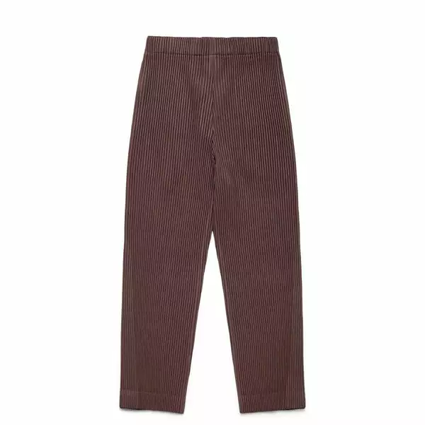 Homme Plissé Issey Miyake PLEATS BOTTOMS 3 BURNT BROWN 4 Homme Plissé Issey Miyake PLEATS BOTTOMS 3 BURNT BROWN - Image 2